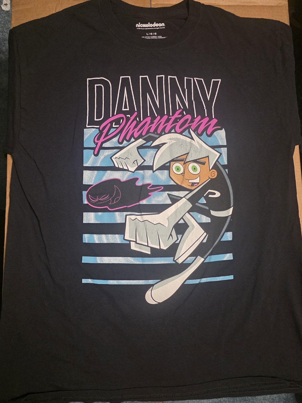 Nickelodeon Danny Phantom Black Graphic Mens T‑Shirt